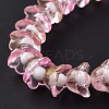Transparent Glass Beads Strands LAMP-H061-01D-04-5
