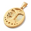 Easter Ion Plating(IP) 304 Stainless Steel Pendants STAS-Z098-33G-2