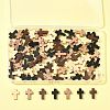 100Pcs 4 Colors Wooden Pendants WOOD-FS0001-50-8