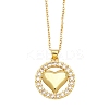 Brass Micro Pave Cubic Zirconia Pendant Necklaces PW-WG64309-02-1