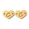 Ion Plating(IP) 304 Stainless Steel Connector Charms STAS-C081-04G-C-1