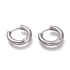 Tarnish Resistant 201 Stainless Steel Huggie Hoop Earrings EJEW-O095-05-02-1