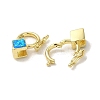 Rack Plating Brass Twister Clasps KK-P268-03E-G-2