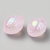 Plated Acrylic Lemon Bead OACR-CJC0009-04C-2