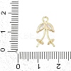 Rack Plating Brass with Cubic Zirconia Pendants KK-Q018-04G-3