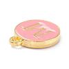 Golden Plated Alloy Enamel Charms ENAM-Q437-14M-2