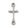 201 Stainless Steel Connector Charms STAS-S146-04P-1