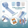 9 Yards 3 Colors Polycotton Pleated Ribbon OCOR-TA0002-07A-4