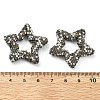 Star Shape Polymer Clay Rhinestone Beads CLAY-NH0001-06A-3