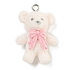 Flocking Resin Cute Pendants RESI-L043-01P-06-1