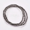 Electroplate Non-magnetic Synthetic Hematite Beads Strands G-J169B-2mm-07-2