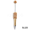 5Pcs Sunflowers Plastic Beadable Pens PW-WGD1334-08-1