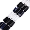 Natural Obsidian & Sodalite & Quartz Crystal Beads Strands G-Q614-01A-07-2