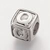 Tarnish Resistant 304 Stainless Steel European Beads STAS-E115-P-Q-1