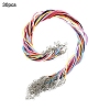 10 Colors Waxed Cotton Cord Necklace Making MAK-YW0001-17B-1