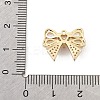 Brass Micro Pave Clear Cubic Zirconia Pendants KK-K371-29C-G-3