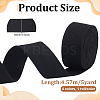 4 Rolls 4 Styles Polyester-Cotton Ribbon DIY-PH0030-48-4