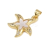 Brass Micro Pave Cubic Zirconia Pendants KK-D376-06G-2