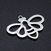 Tarnish Resistant 201 Stainless Steel Pendants STAS-T046-JN262-1-2