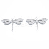 Non-Tarnish 304 Stainless Steel Pendant Rhinestone Settings STAS-N098-196P-3