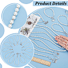 12Pcs 12 Style Glass Pearl Beaded Wedding Cake Pulls for Bridesmaids BJEW-AB00016-3