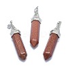 Synthetic Goldstone Pointed Pendants G-G795-01P-14-1