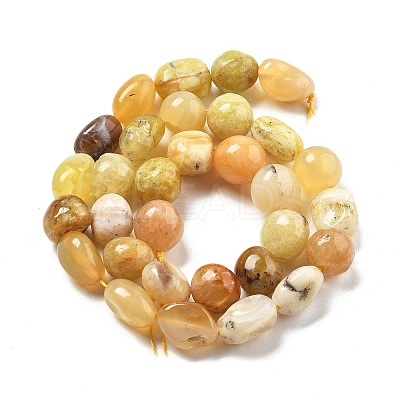 Natural Yellow Opal Beads Strands G-C179-F03-01-1