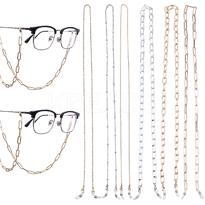 6Pcs 6 Styles Eyeglasses Chains AJEW-GF0011-55-1