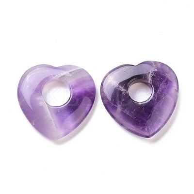 Natural Amethyst Pendants G-F708-04E-1
