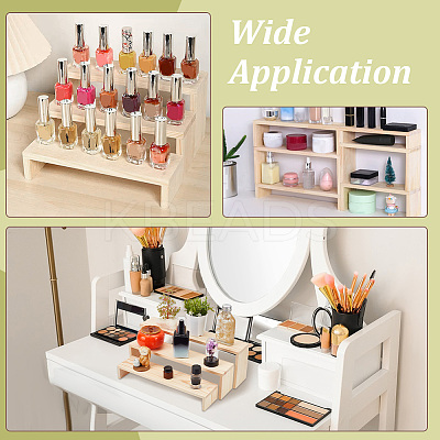 3Pcs Wood Display Display Risers for Bracelets ODIS-WH0004-07-1