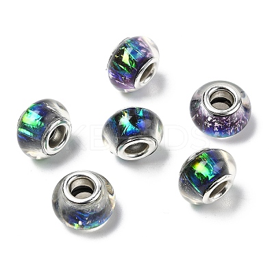 Drawbench Resin European Large Hole Beads DACR-S011-02-1