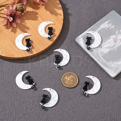 20Pcs Opaque Acrylic Pendants JX493A-1