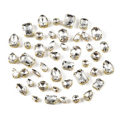 Glass Rhinestone Sew on Rhinestone RB-CBA33FD-01G-05-1