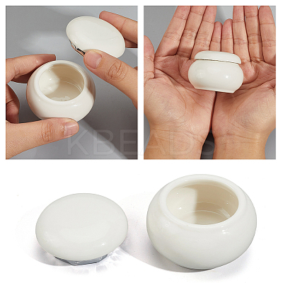 1Pc Ceramic Mini Pet Cremation Urn AJEW-GF0012-42-1