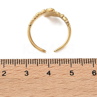 304 Stainless Steel Cuff Open Rings SA-CBAD22F-01G-G-1