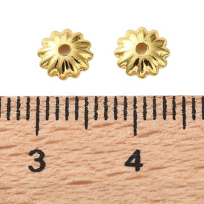 Brass Bead Caps KK-C260-05G-1