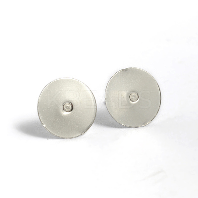 Tarnish Resistant 304 Stainless Steel Stud Earring Settings STAS-G170-04P-1