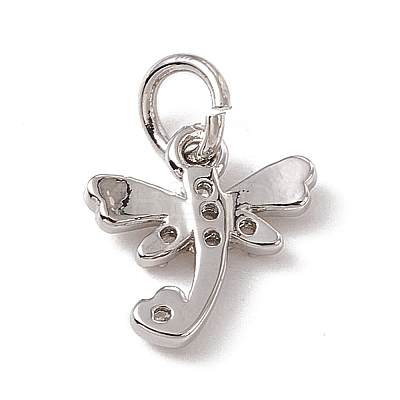 Brass Micro Pave Cubic Zirconia Charms ZIRC-F132-21P-1