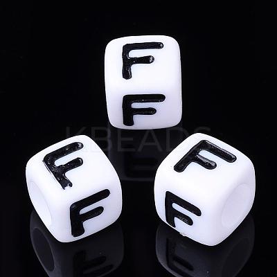 Letter Acrylic Beads PL37C9129-F-1