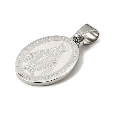 Non-Tarnish 304 Stainless Steel Pendants STAS-C102-09B-P-1