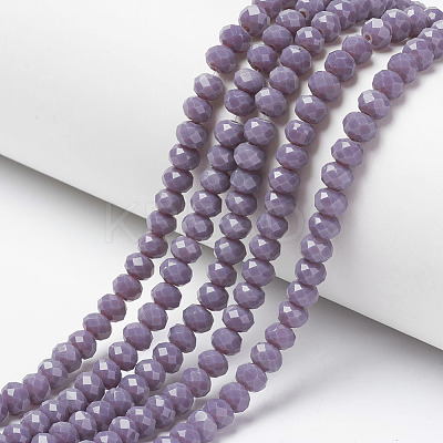 Opaque Solid Color Glass Beads Strands LS-EGLA-A034-P3mm-D11-1