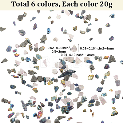 120G 6 Colors Opaque Glass Beads MRMJ-SC0001-36-1