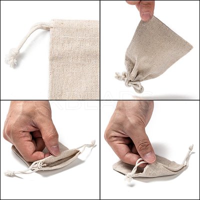 Cotton Packing Pouches Drawstring Bags ABAG-R011-8x10-1