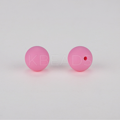 Round Silicone Focal Beads SI-JX0046A-72-1