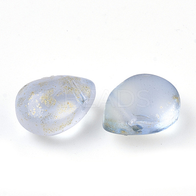 Transparent Spray Painted Glass Beads GLAA-T017-01-A02-1