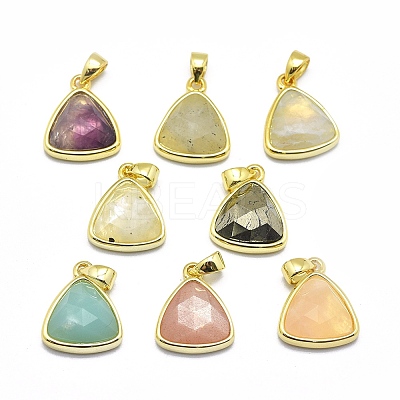 Natural Mixed Stone Pendants G-O176L-G-1