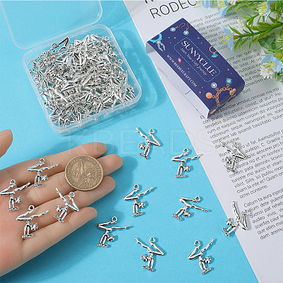 80PCS Tibetan Style Alloy Pendants PALLOY-SC0004-26-1