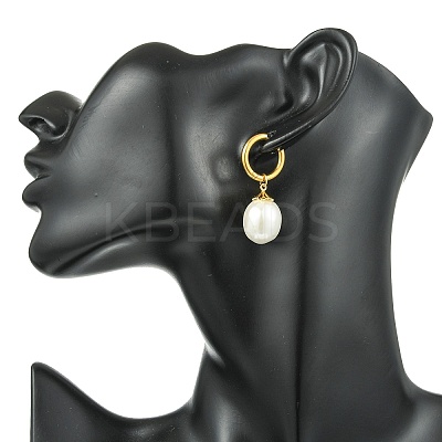 2 Pairs 202 Stainless Steel Hoop Dangle Earrings EJEW-JE07174-1