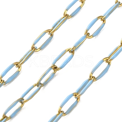 304 Stainless Steel Enamel Cable Chains CHS-R020-02G-01-1