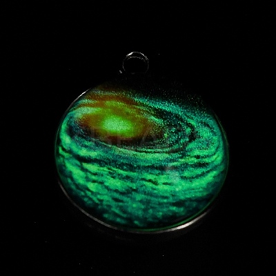 Galaxy Theme Luminous Glass Ball Pendants GLAA-D021-01P-05-1